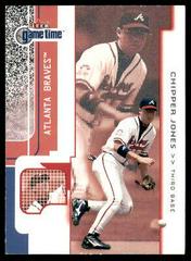 Chipper Jones #71 Baseball Cards 2001 Fleer Game Time Prices