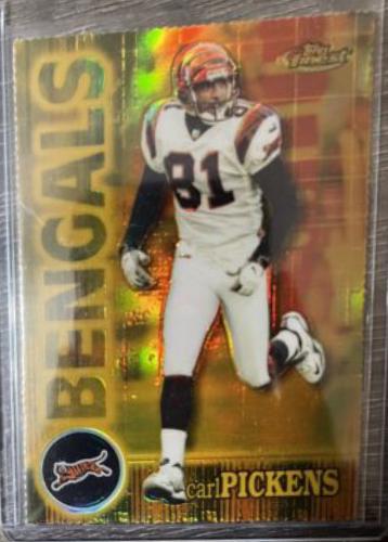 Carl Pickens [Gold Refractor] #55 Football Cards 2000 Topps Finest