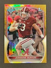 Jermaine Burton [Gold] #62 Football Cards 2022 Bowman Chrome University Prices