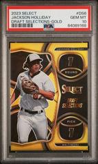 Jackson Holliday [Gold] #DS6 Baseball Cards 2023 Panini Select Draft Selections Prices