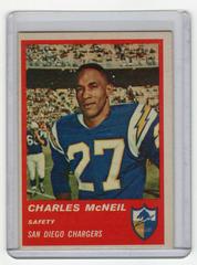 Charles McNeil Football Cards 1963 Fleer Prices