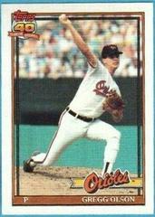 Gregg Olson Baseball Cards 1991 Topps Prices