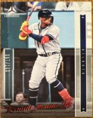Ronald Acuna Jr. [Red] Baseball Cards 2022 Panini Chronicles Luminance Prices