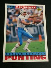 Greg Montgomery Football Cards 1993 Upper Deck Prices