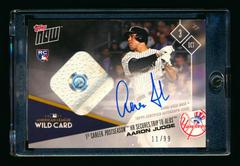 Aaron Judge [Game Used Base Autograph] #696A Baseball Cards 2017 Topps Now Prices