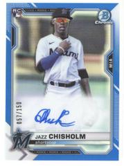Jazz Chisholm [Blue Refractor] #BCRA-JC Baseball Cards 2021 Bowman Chrome Rookie Autographs Prices