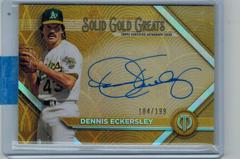 Dennis Eckersley #GGA-DE Baseball Cards 2022 Topps Tribute Solid Gold Greats Autographs Prices