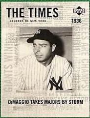 Joe DiMaggio #175 Baseball Cards 2001 Upper Deck Legends of NY Prices