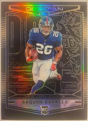 Saquon Barkley [Orange] #101 Football Cards 2018 Panini Obsidian Prices
