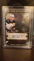 Brad Marchand [Pure Black Autograph] Hockey Cards 2021 Upper Deck Black Diamond Prices