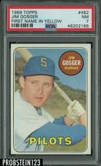 Jim Gosger [First Name in Yellow] #482 Baseball Cards 1969 Topps Prices