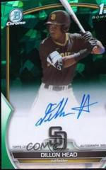 Dillon Head [Green Sapphire] #CDA-DHE Baseball Cards 2023 Bowman Draft Chrome Sapphire Prospect Autograph Prices