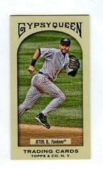 Derek Jeter [Mini Red Gypsy Queen Back] #90 Baseball Cards 2011 Topps Gypsy Queen Prices