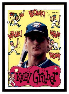 Kelly Gruber #92 Baseball Cards 1992 Topps Kids