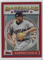 Aaron Civale [Red Refractor] #46 Baseball Cards 2020 Topps Finest Flashbacks Prices