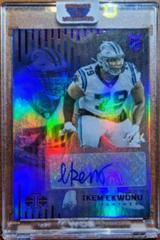 Ikem Ekwonu [Blue] #RS-IE Football Cards 2022 Panini Illusions Rookie Signs Prices