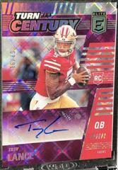 Trey Lance [Purple] #TOC-TLA Football Cards 2021 Panini Chronicles Turn of the Century Autographs Prices