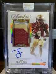 Zay Flowers [Horizontal Patch Autograph Gold] #162 Football Cards 2023 Panini Flawless Collegiate Prices