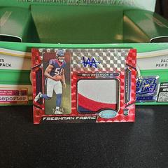 Will Anderson Jr. [Red Etch] #FFMS-20 Football Cards 2023 Panini Certified Freshman Fabric Mirror Signatures Prices