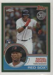 Rafael Devers [Green] Baseball Cards 2018 Topps Chrome 1983 Prices