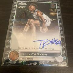 Trey Parker [Black White] #CA-TP2 Basketball Cards 2022 Topps Chrome OTE Overtime Elite Autographs Prices