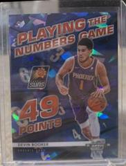 Devin Booker [Blue Ice] Basketball Cards 2021 Panini Contenders Optic Playing the Numbers Game Prices