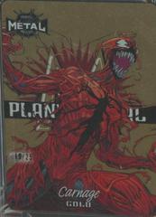 Carnage [Gold] #1 Marvel 2022 Metal Universe Spider-Man Planet Metal Prices