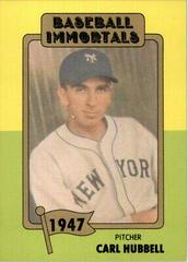 Carl Hubbell Baseball Cards 1980 Baseball Immortals Prices