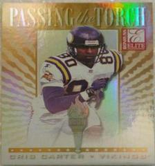 Cris Carter #17 Football Cards 1999 Panini Donruss Elite Passing the Torch Prices