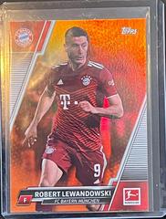 Robert Lewandowski [Orange Foil] Soccer Cards 2021 Topps Bundesliga Prices