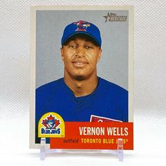 Vernon Wells Baseball Cards 2002 Topps Heritage Prices