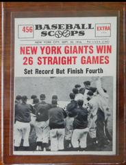 New York Wins 26 [Straight Games] #456 Baseball Cards 1961 NU Card Scoops Prices