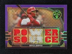 Bryce Harper [Amethyst] #TTR-BH3 Baseball Cards 2022 Topps Triple Threads Relics Prices
