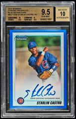 Starlin Castro [Blue Refractor Autograph] #BCP100 Baseball Cards 2010 Bowman Chrome Prospects Prices