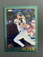 Derek Jeter #77 Baseball Cards 2001 Topps Chrome Prices