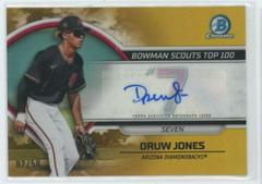 Druw Jones [Autograph Gold] #BTP-7 Baseball Cards 2023 Bowman Scouts Top 100 Prices
