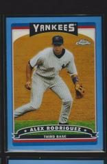 Alex Rodriguez [Blue Refractor] #1 Baseball Cards 2006 Topps Chrome Prices
