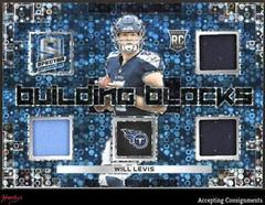 Will Levis [Blue Neon] Football Cards 2023 Panini Spectra Building Blocks Prices