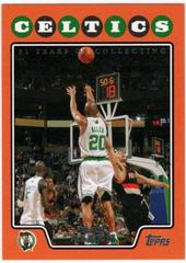 Ray Allen Basketball Cards 2008 Topps Prices