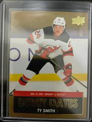 Ty Smith [Gold] #DD-8 Hockey Cards 2021 Upper Deck Debut Dates Prices