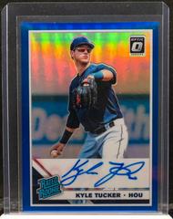 Kyle Tucker [Blue] Baseball Cards 2019 Panini Donruss Optic Rated Rookie Signatures Prices