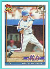 Gregg Jefferies #30 Baseball Cards 1991 Topps Desert Shield Prices