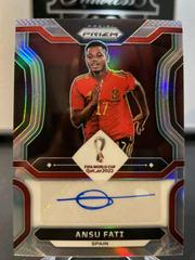 Ansu Fati [Silver] Soccer Cards 2022 Panini Prizm World Cup Signatures Prices
