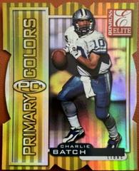 Charlie Batch [Yellow Die Cut] #18 Football Cards 1999 Panini Donruss Elite Primary Colors Prices