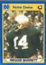 Reggie Barrett #3 Football Cards 1990 Notre Dame Collegiate Collection Prices