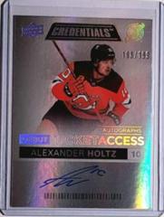 Alexander Holtz Hockey Cards 2021 Upper Deck Credentials Debut Ticket Access Autographs Prices