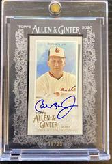 Cal Ripken Jr. [Black Frame] Baseball Cards 2020 Topps Allen & Ginter Mini Autographs Prices