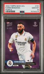Karim Benzema [Purple] Soccer Cards 2022 Topps Now UEFA Champions League Prices