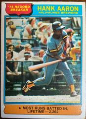 Hank Aaron #1 Baseball Cards 1976 Topps Prices