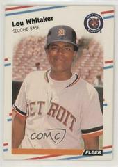 Lou Whitaker #75 Baseball Cards 1988 Fleer Glossy Prices